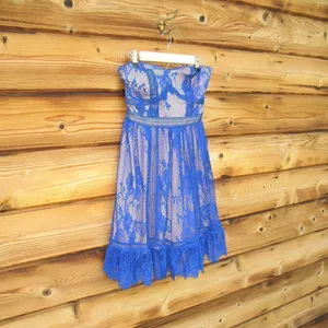 Lulu's Ryse the Label Lace Strapless Mini Dress thumbnail 4