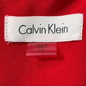 Calvin Klein Sleeveless Red Dress Size 10 thumbnail 10