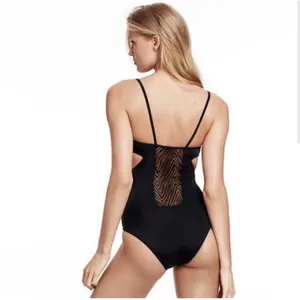 Victorias Secret Women's Swimsuit Side Cutout Mesh One-Piece‎ Size L Black thumbnail 6