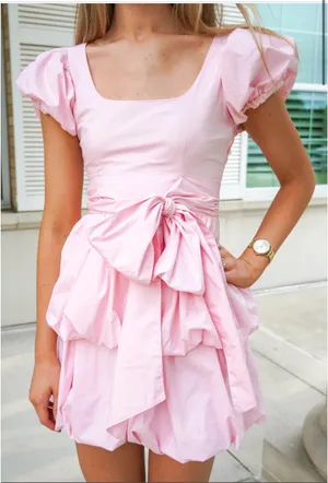 Olivaceous Pink Mini Dress thumbnail 5