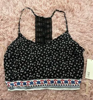 Black Crop Top thumbnail 1