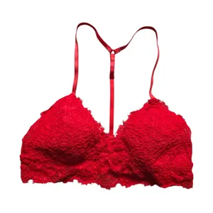 Aerie Red Lace Racerback Bralette Bra Lingerie Top Women Small Petite Dainty thumbnail 1