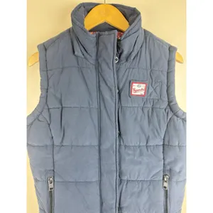 Superdry Blue Padded Gilet Women’s Size S Full Zip Casual Outdoor Vest thumbnail 2