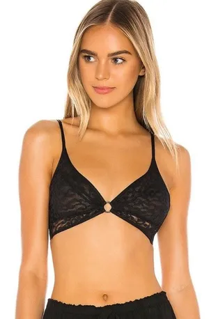 Free People NWT x revolve Toni Bralette In Black thumbnail 1