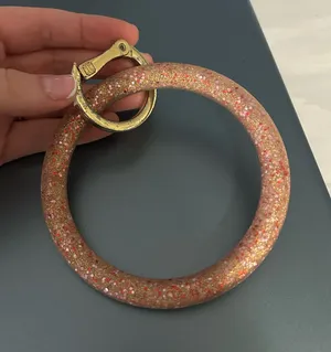 Glitter keyring wristlet Gold thumbnail 1