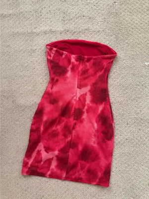 Outcast Red strapless dress thumbnail 2