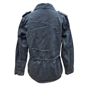 Buffalo David Bitton Utility Jacket‎ Military Drawstring Waist Black Small thumbnail 3