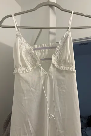 SHEIN white backless summer sundress Size XXS thumbnail 1