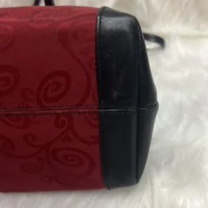 Brighton Mevelyn Red‎ Canvas Tote with Leather Trim B30 thumbnail 9