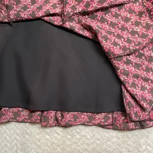 NYCC Y2K Vintage Pink Brown Elastic‎ Waist A-Line Gored Hem Midi Skirt Medium thumbnail 10