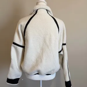 NWT women's half zip cozy Sherpa fleece pullover sweater women's small oversized thumbnail 6