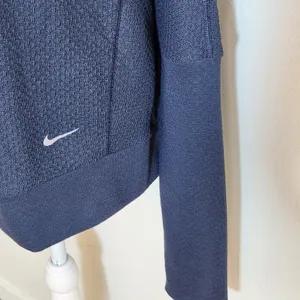 Nike Womens Navy Textured Knit Top with Dolman Sleeves Size Large thumbnail 4