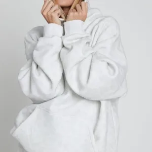 NWT Comfrt LEOPARD PRINT White Hoodie MED. thumbnail 5