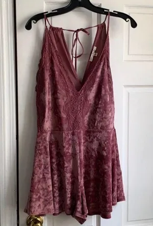 Express Velvet Romper thumbnail 1