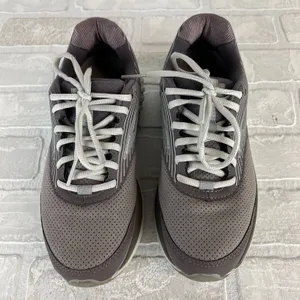 Brooks Addiction Walker Suede‎ Sneaker Shoes Womens 8 Shark Alloy Oyster Lace Up thumbnail 9