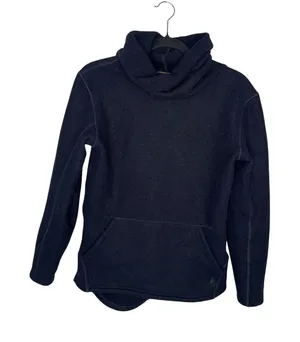 Smartwool Fleece Funnel Neck Pullover Women‎ XS Navy Blue Excellent Wool Blend thumbnail 1