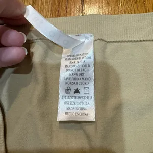 colorful strapless bralette Tan thumbnail 3