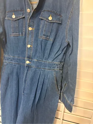 &merci Denim Jumpsuit Size Large thumbnail 5