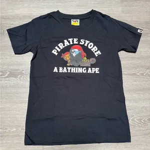 black BAPE the bathing ape pirate store t-shirt, short sleeved thumbnail 1