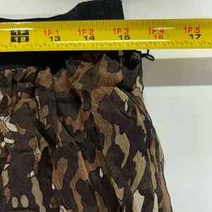 Layered sheer crinkle neutral camo tiered maxi skirt midi jungle animal whimsy thumbnail 6