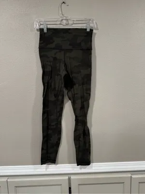 Lululemon Align High-Rise Pant 25" Heritage 365 Camo Dark Olive Multi thumbnail 3