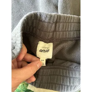 Aerie Gray Sweat Shorts with Pockets Elastic Waist Size Small thumbnail 2