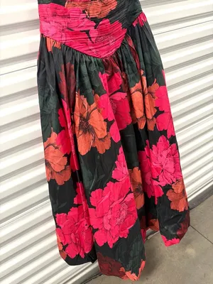 Hutch Georgina Strapless Ruched Drop-Waist Maxi Dress Multicolor Womens Size 2 thumbnail 10