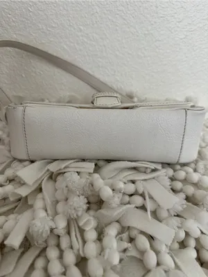 BRANDY MELVILLE Buckle Shoulder Bag in White Silver Small thumbnail 5