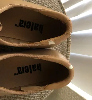 Tan and cream tie front ballet tap shoes thumbnail 6