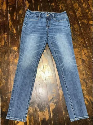 American Eagle distressed 360 super stretch 10 jeggings thumbnail 1