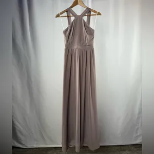 Lulus Air of Romance Maxi Dress in Taupe Size‎ Small thumbnail 5