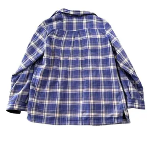 L.L. Bean Purple Plaid Fleece Lined Flannel Shirt Jacket Outdoor Cabincore‎ Cozy thumbnail 8