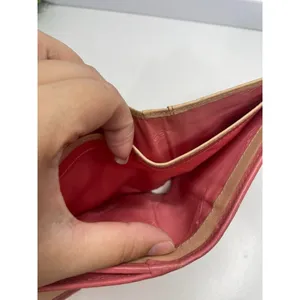 Y2K Vintage Coach Pink Signature Suede Leather Wallet Authentic thumbnail 11