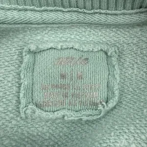 Aerie Good‎ Vibes Medium Sage Oversized Heart Graphic Pocket Sweatshirt Pullover thumbnail 5