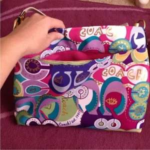 Coach Poppy Crossbody Purse Graffiti thumbnail 3