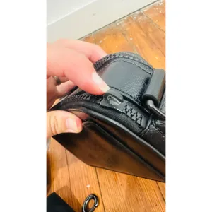 MARC JACOBS Black Leather Poly Coating The Snapshot DTM Corssbody Handbag thumbnail 9