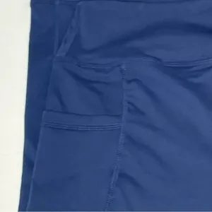 Zexxxy Navy High Waist Stretch Yoga Pants Wide Leg with Deep Pockets Size M New! thumbnail 5