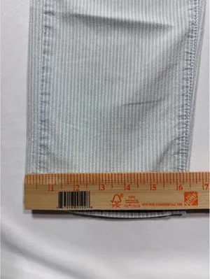 Levi’s Light Blue Pinstripe Boyfriend Jeans Size 30 - Comfy thumbnail 2