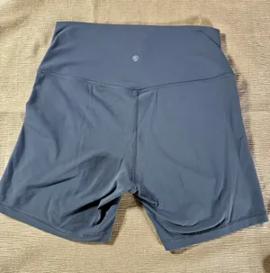 CRZ YOGA Women’s High Rise Biker Shorts Gray Yoga Workout Athletic Stretch thumbnail 9