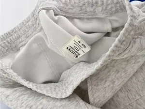 Elleven Light Heather Grey Barrel Leg Sweatpants, Size M thumbnail 5