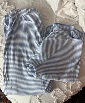 Lake Blue Striped Pajamas thumbnail 1