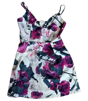 Tobi Floral Mini Sleeveless Dress thumbnail 1