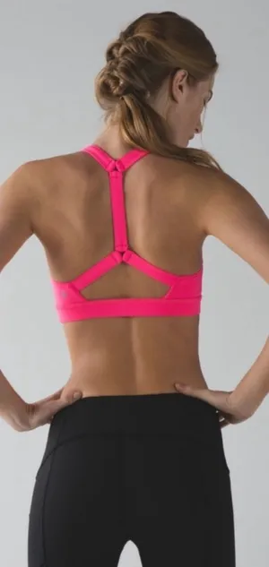 Lululemon Pack It In Bra Neon Pink Size 8 thumbnail 1