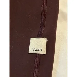 Vuori Women's Daily Leggings Burgundy Drawstring Performance Pants Size S thumbnail 2