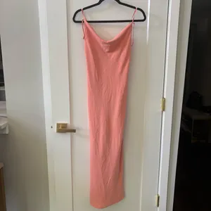 Abercrombie & Fitch Coral-Peach Cowl Neck Maxi Dress thumbnail 2