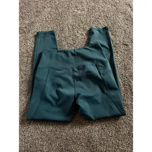 Move Theology Leggings Womens Size M Teal Green High-Waisted Side Pockets thumbnail 4