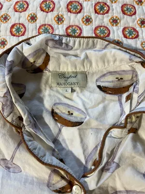 Crafted By Mahogany Espresso Martini Pajama Set size large thumbnail 3