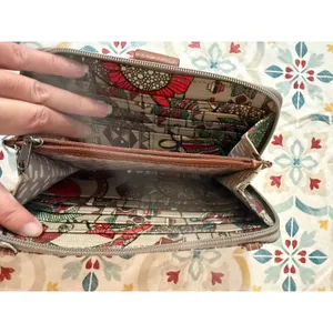 Sakroots Artist‎ Circle Multi Color Floral Geometric Wristlet Wallet Boho Artsy thumbnail 4