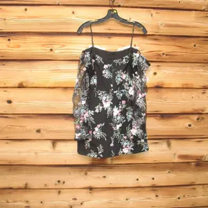 NWT Elliatt Gaia Black Floral Mini Dress Size L thumbnail 11