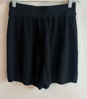 Free People Beach Black Knit Shorts thumbnail 1